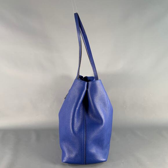 LONGCHAMP Blue Pebble Grain Leather Tote Handbag - Picture 6 of 11